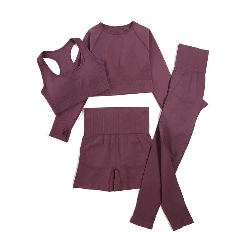 WAREBALL 2/3/4pcs Seamless Yoga Set