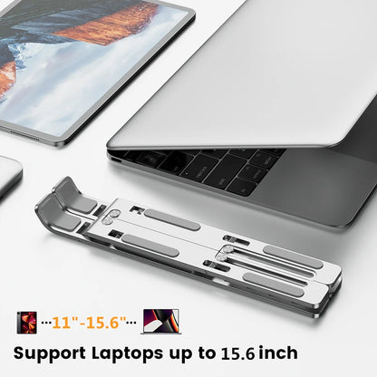 Aluminum Alloy Laptop Stand, Adjustable Foldable