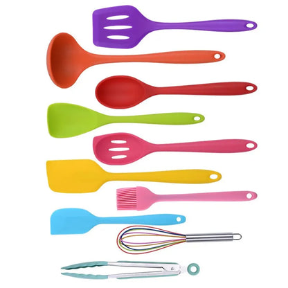 10 PCS Silicone Cookware Set