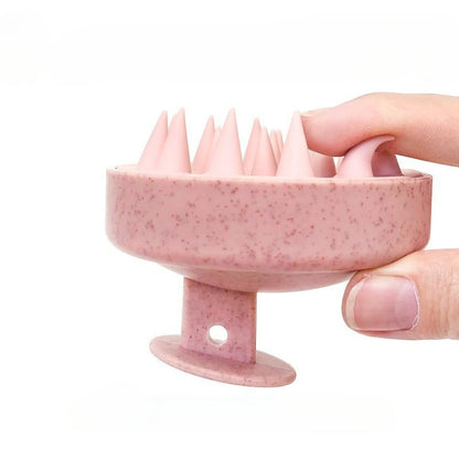 Silicone Shampoo Brush Head Scalp Massage