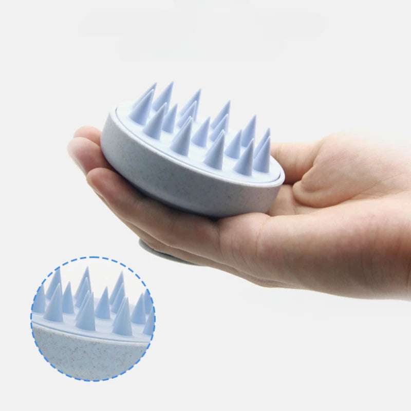 Silicone Shampoo Brush Head Scalp Massage