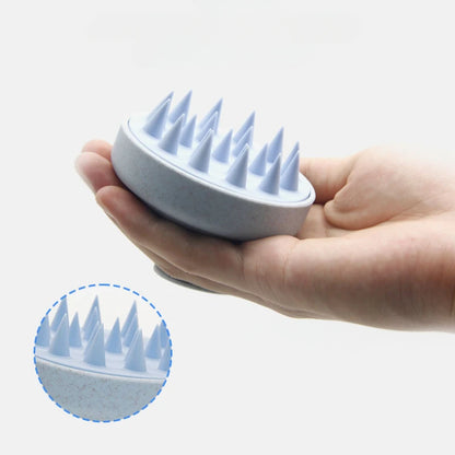 Silicone Shampoo Brush Head Scalp Massage