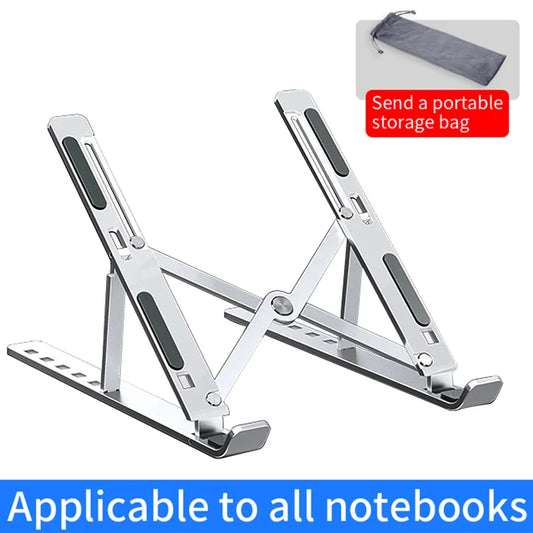 Aluminum Alloy Laptop Stand, Adjustable Foldable