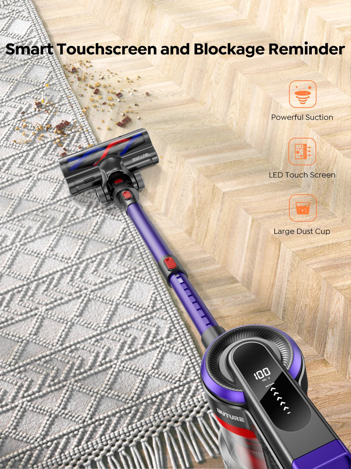Buture 38000Pa Cordless Vacuum Cleaner