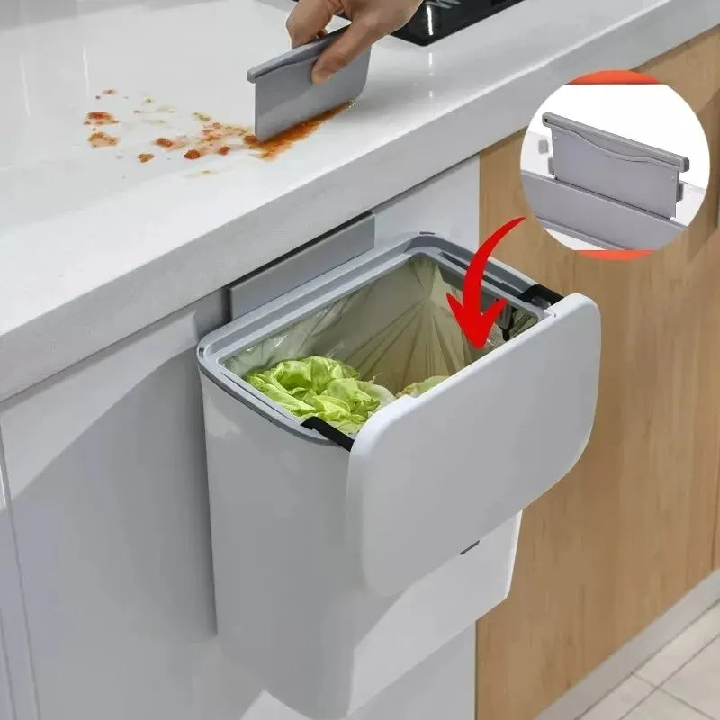 7/9L Wall Mounted Trash Can