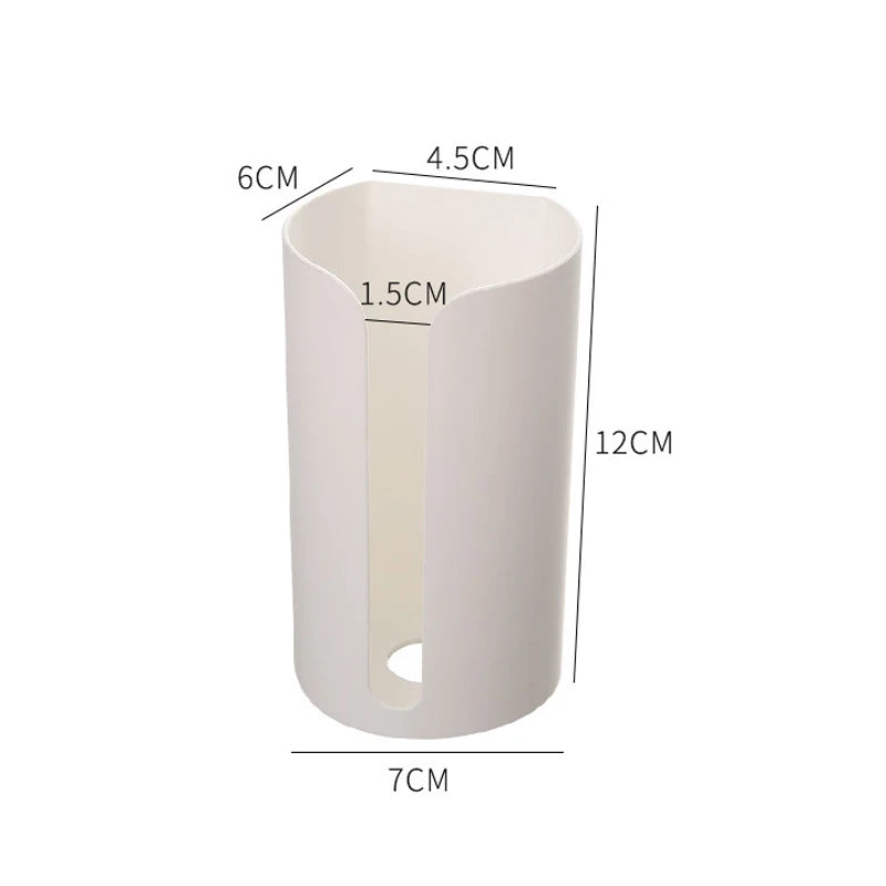 Wall Hanging Nail-Free Plastic Garbage Bag Holder