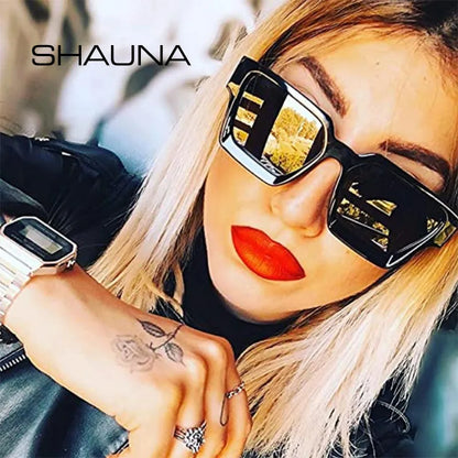 Popular Women Square Sunglasses Retro Men Tinted Shades UV400