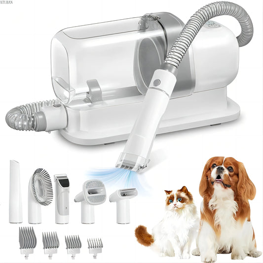 ATUBAN Pet Grooming Vacuum & Dog Grooming Kit with 2.3L Capacity