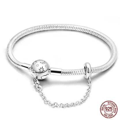 Star Moon Silver Bracelet