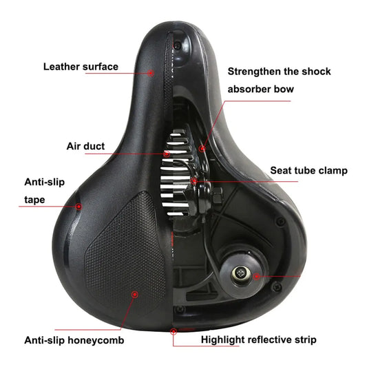 Shock Absorbing & Breathable Bicycle Saddle