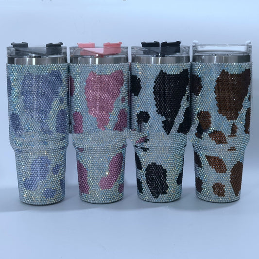 40oZ Stainless Steel Diamond Insulated Cup