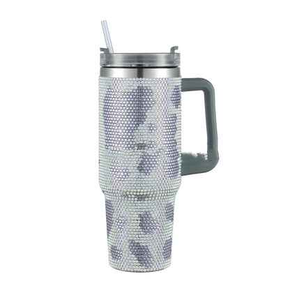 40oZ Stainless Steel Diamond Insulated Cup