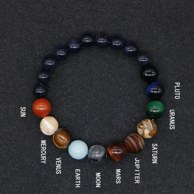 Manifestation Eight Planets Beaded Bracelet